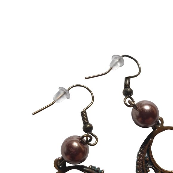 Beach Core Boho Bali Vintage Earrings Women Fashion Brass Tone Jewelry Costume - Picture 5 of 5